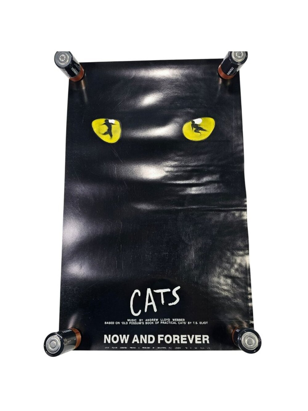 Cats Now & Forever Musical Poster New London Theatre 1981 R.U.G Dewynters 19x12"
